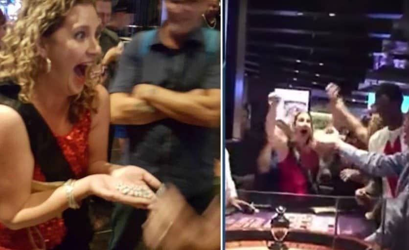 Leslie wint 35,000 dollar met roulette op haar verjaardag
